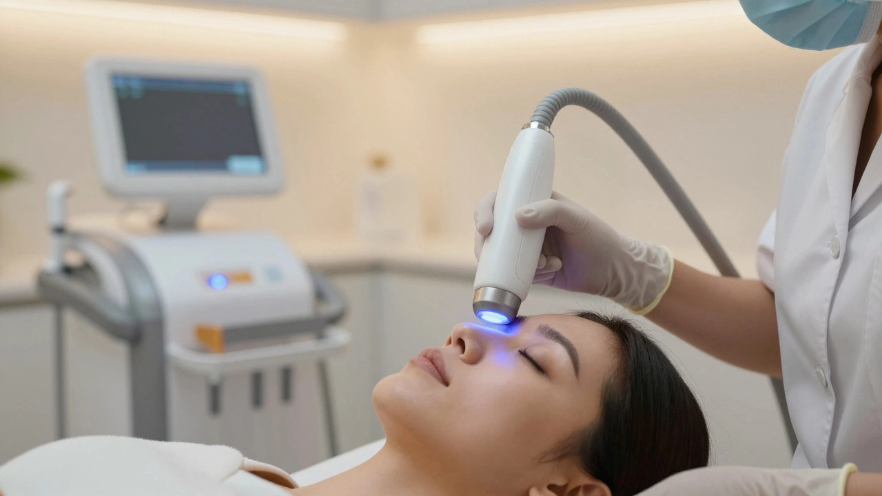 Клиническая процедура лазерного лечения кожи лица